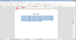 how to do a hanging indent in libreoffice